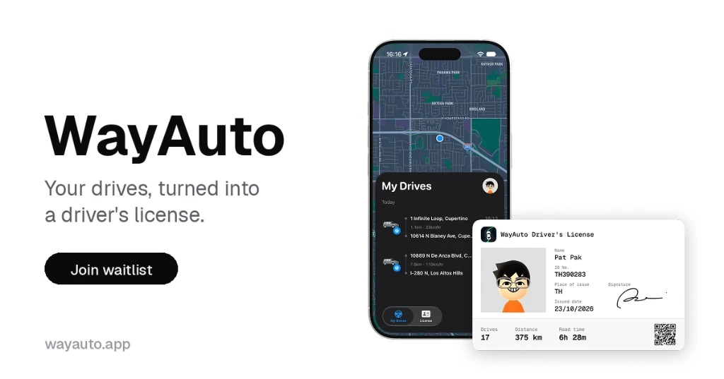 Flighty for drives: my app turns your routes into a heatmap and a license card